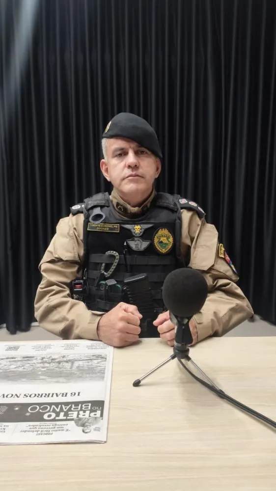 “Tolerância zero é o caminho para uma cidade segura”, afirma Tenente-Coronel Divonsir