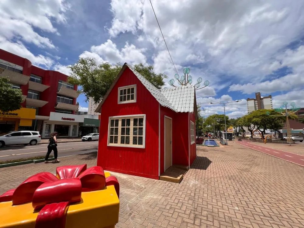 Casinha do Papai Noel abrirá as portas para as famílias no sábado (15), em Cascavel