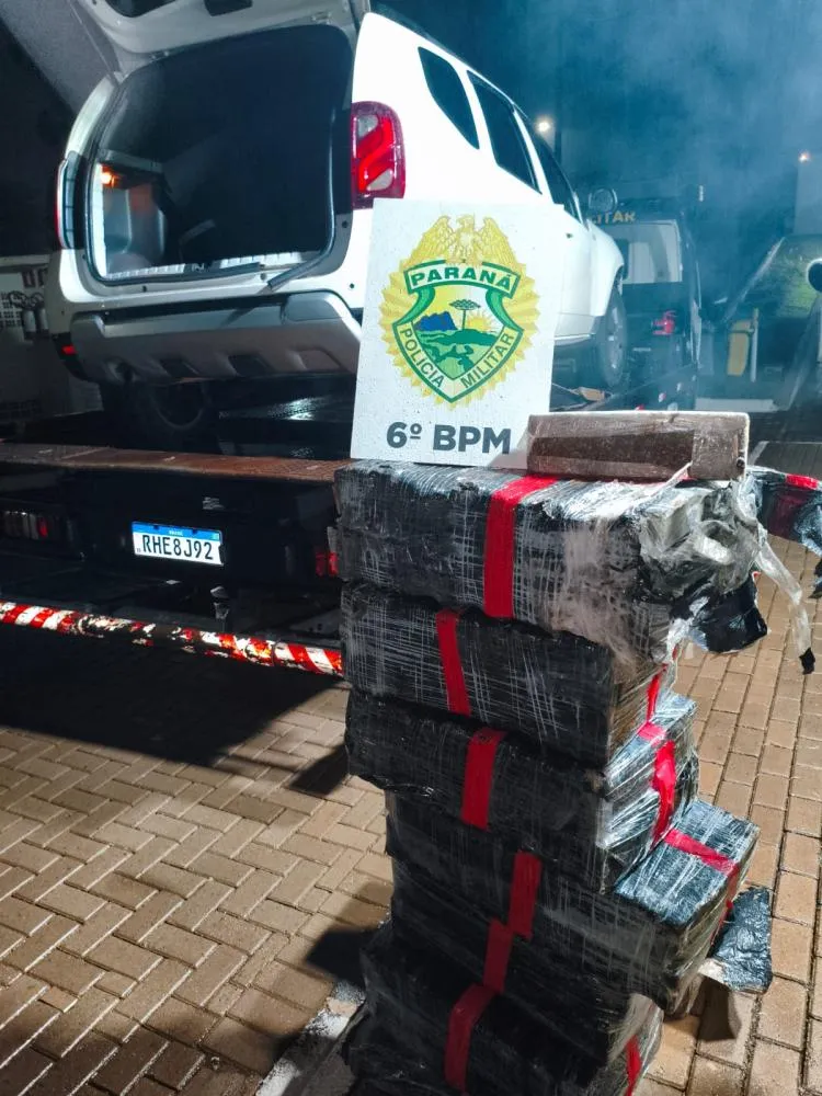 Perseguição na BR-277 termina com quase 188 kg de maconha apreendidos em Cascavel