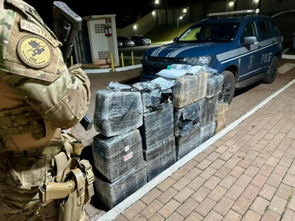 Quase 400 kg de cocaina e haxixe são encontrados em carga de arroz na BR-369