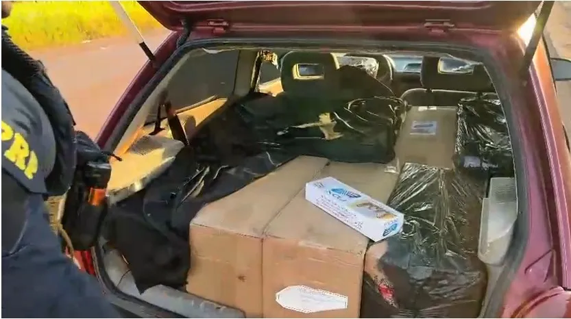 Rota do contrabando é interrompida pela PRF na BR-163, em Cascavel