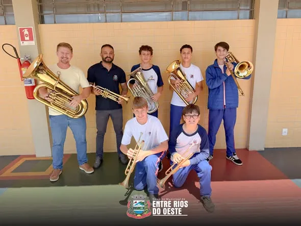 Entre Rios do Oeste retoma tradição musical com implantação de banda marcial
