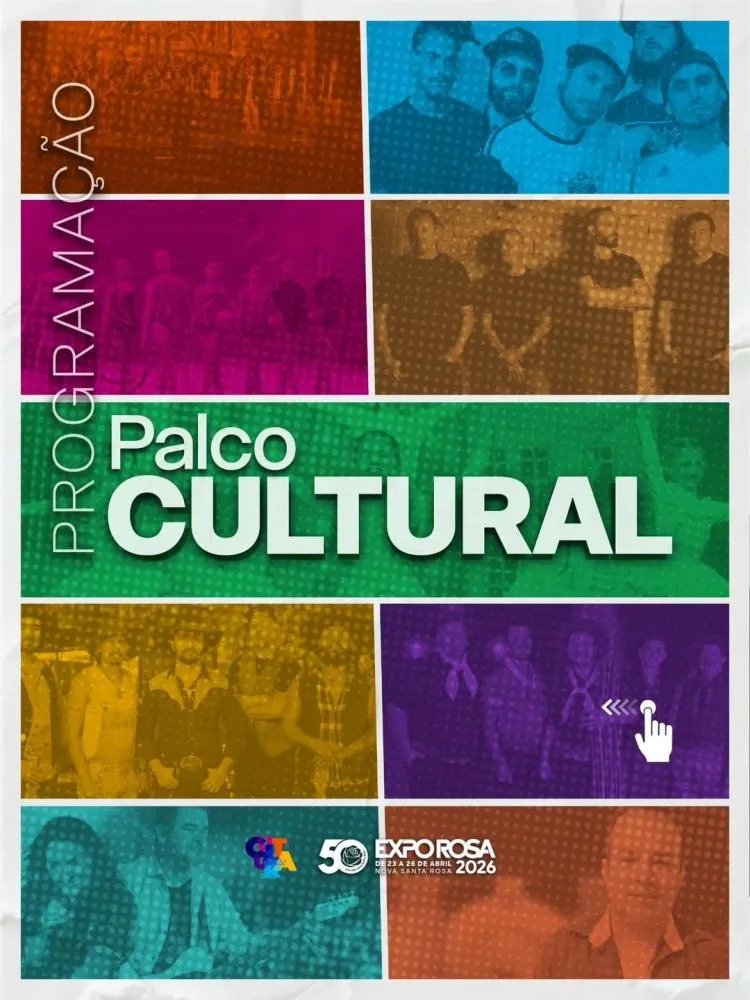  Palco Cultural da Expo Rosa 2026 está imperdívelFoto: Divulgação/Assessoria