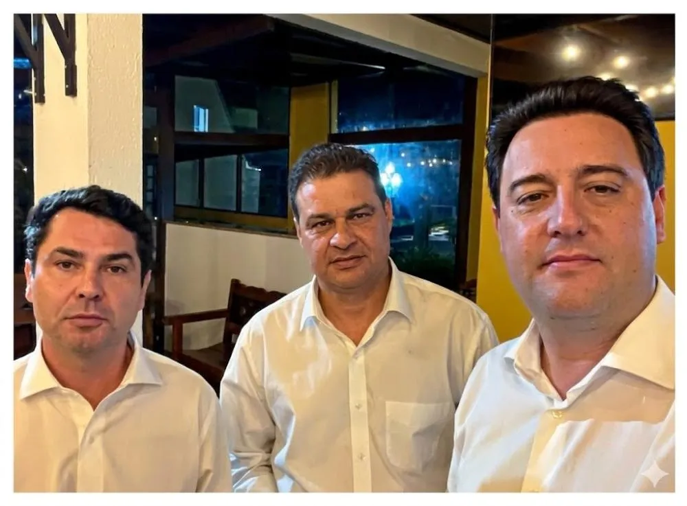 Ratinho Junior declara apoio a Sandro Alex ao governo e Curi ao Senado para manter a base e a agenda de obras no Paraná. Imagem: divulgação.