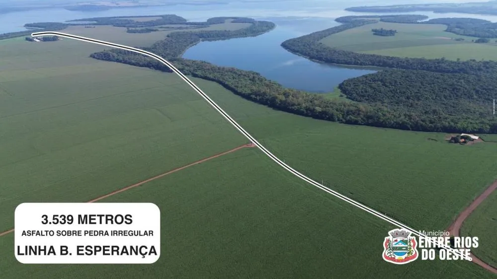 Entre Rios do Oeste avança com projeto de asfaltamento rural