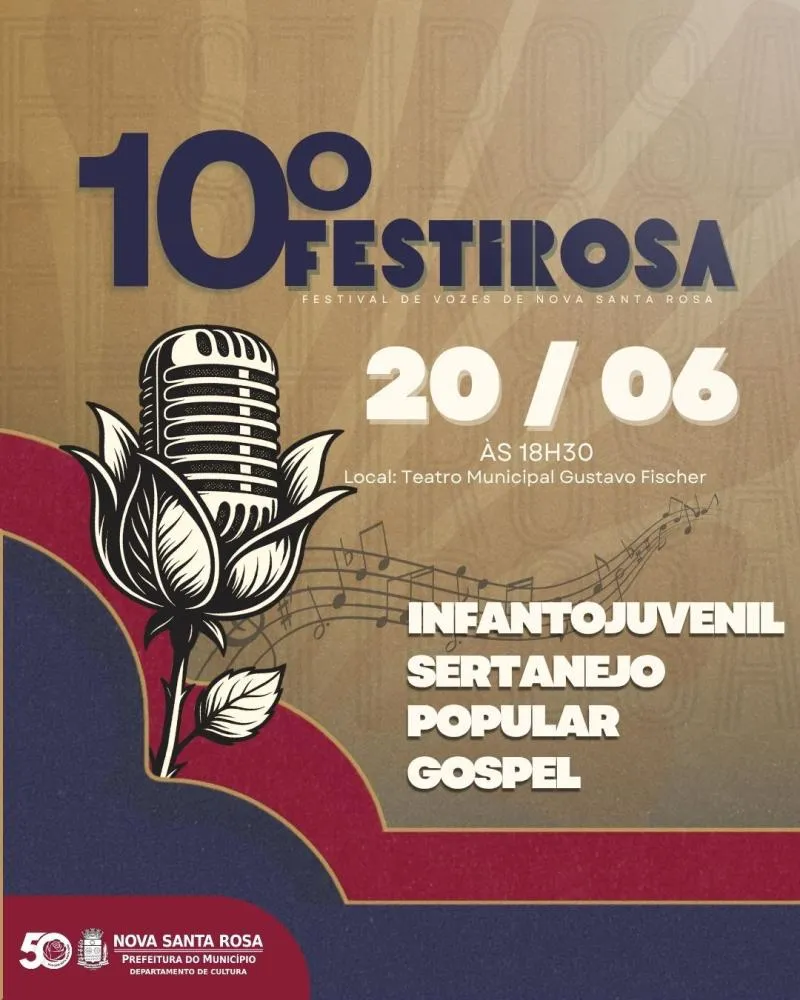 Nova Santa Rosa abre inscrições para o 10º Festirosa