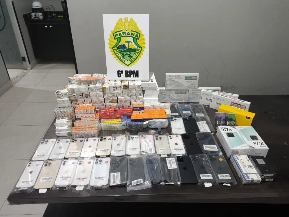 Contrabando é achado em banheiro de ônibus em Cascavel
