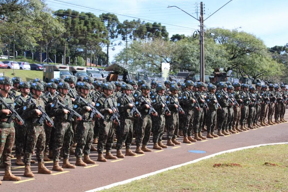 Comitiva da ONU visita Oeste do Paraná para avaliar tropas do Exército Brasileiro