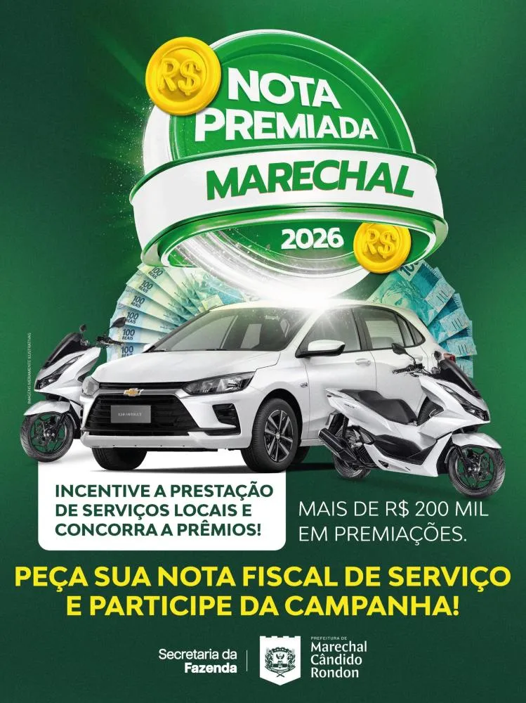 Primeiro sorteio do programa Nota Premiada Marechal 2026 ocorre nesta quarta-feira