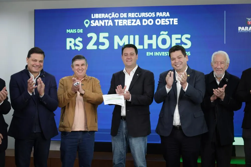 Tupãssi e Santa Tereza do Oeste recebem R$ 52 milhões do Estado