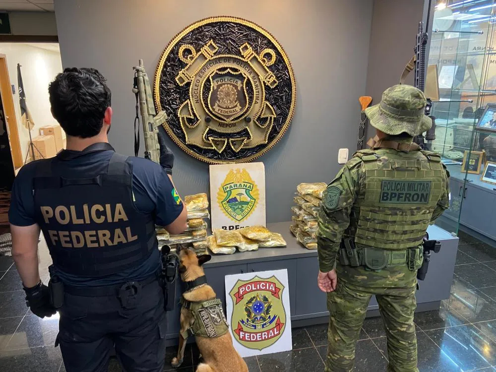 Polícia Federal e Bpfron apreendem maconha sintética em Guaíra