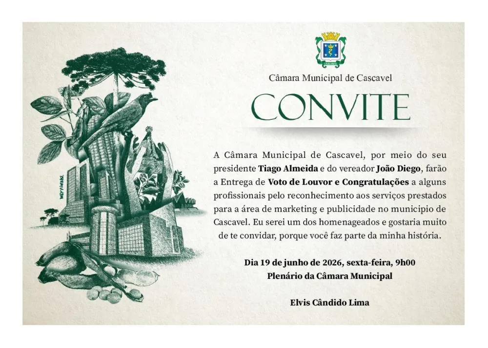 Publicitário Elvis Lima será homenageado na Câmara de Veresdores