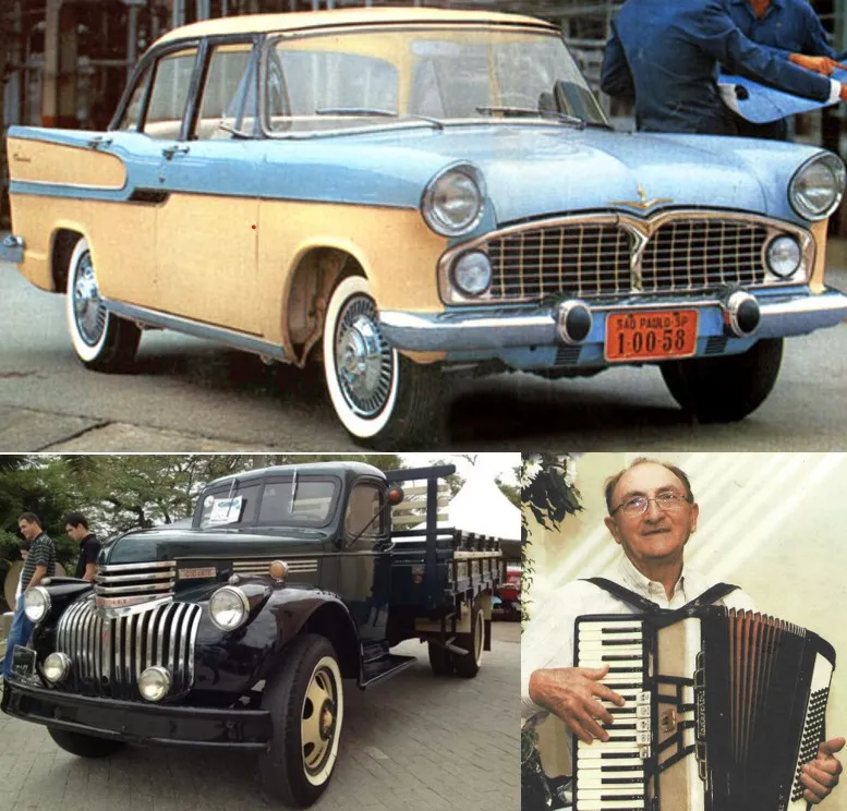 O Simca Chambord, o caminhão Chevrolet Gigante, Marcon e sua gaita.