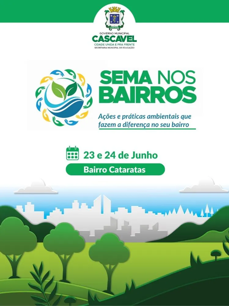 Bairro Cataratas recebe ações de limpeza e serviços da Sema