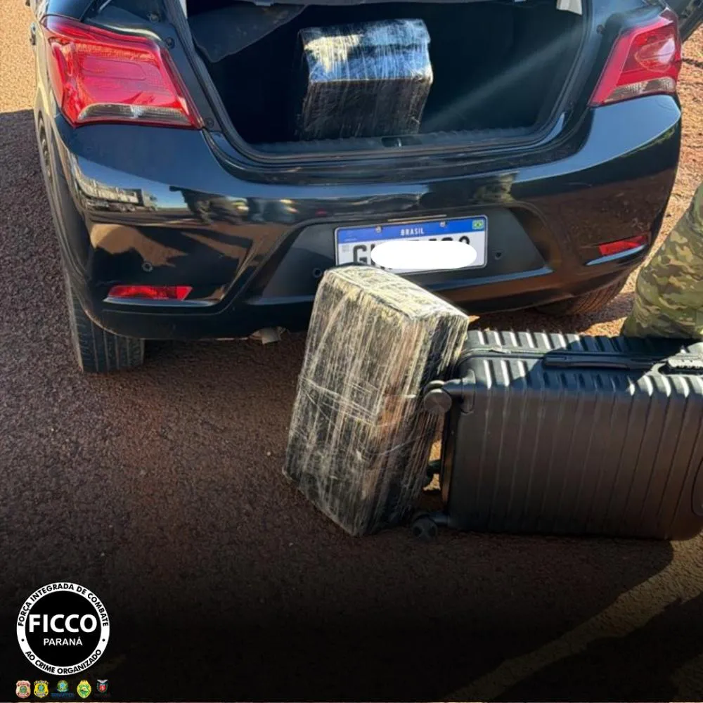 Ficco prende casal com mais de 62 quilos de maconha na BR-369 em Cascavel