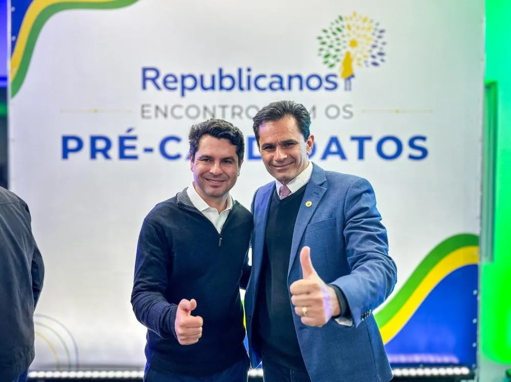 O deputado Marcio Pacheco e o presidente da Alep, Alexandre Curi