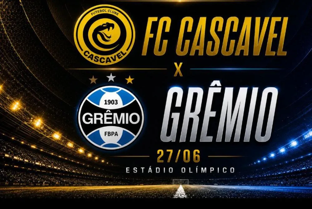 Olímpico Regional sedia duelo entre FC Cascavel e Grêmio neste sábado