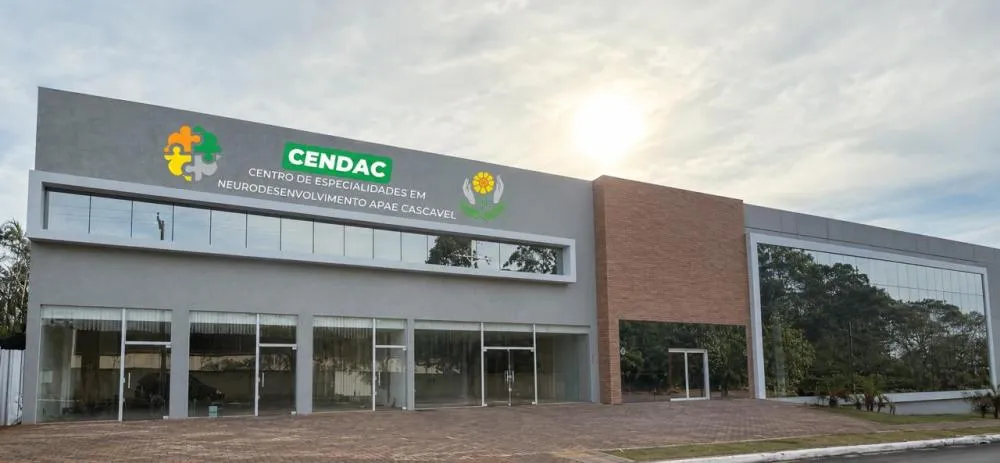 Fachada do Centro de Especialidades em Neurodesenvolvimento da Apae de Cascavel na rua Guaíra. (Foto: Assessoria Apae)