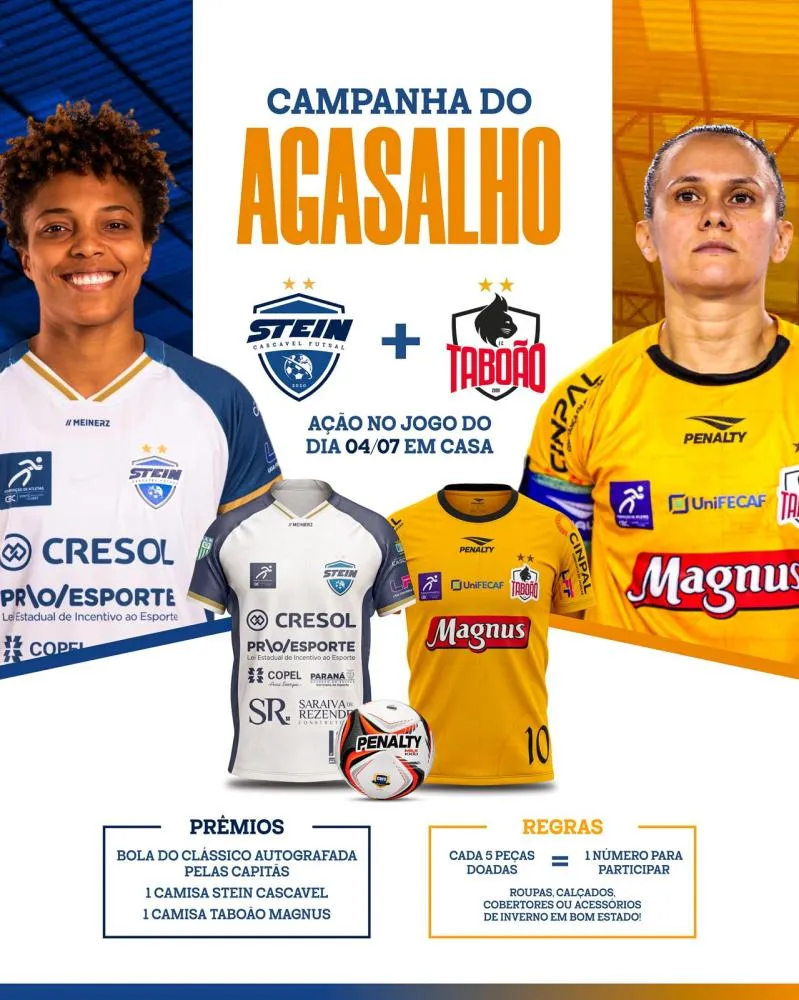 Stein Futsal recebe Taboão Magnus invicto na Liga Feminina