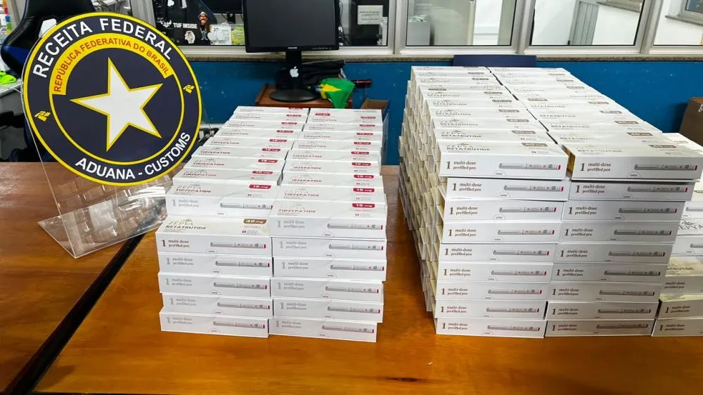 Carga continha 380 partes de canetas emagrecedoras sem medicamento e sem agulhas.