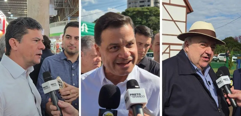 Moro, Sandro Alex e Rafael Greca na Expo Rondon 2026