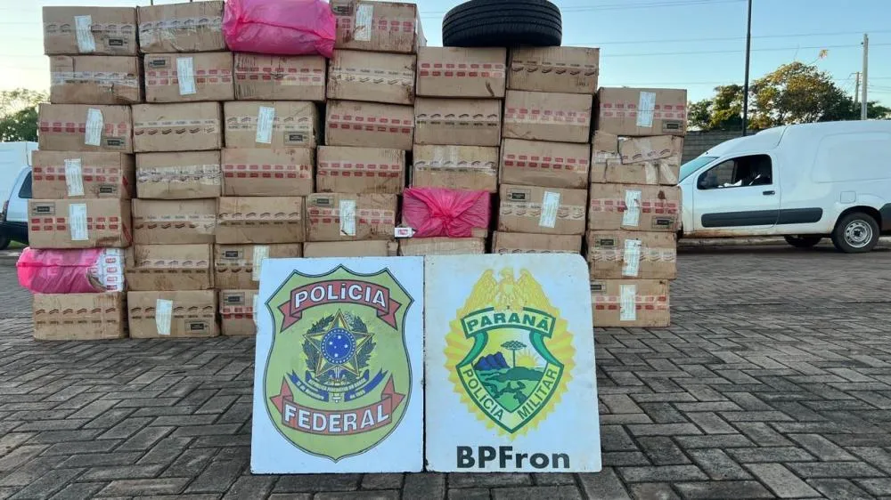 BPFRON e Polícia Federal recuperam veículos furtados e apreendem 7.500 pacotes de cigarros em Marechal Rondon