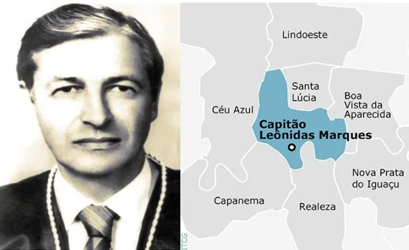 O juiz Sydney Zappa, acusado de proteger e armar posseiros “comunistas” em Aparecidinha, como era conhecida a cidade de Capitão Leônidas Marques