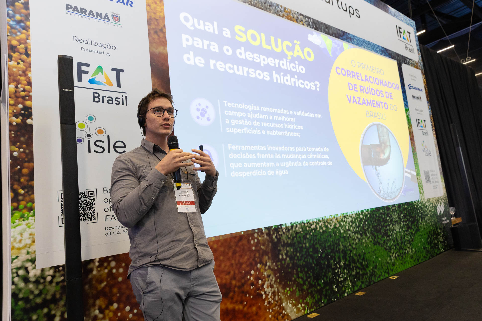 Programas Sanepar Startups e Sanepar Labs são apresentados em feira internacional