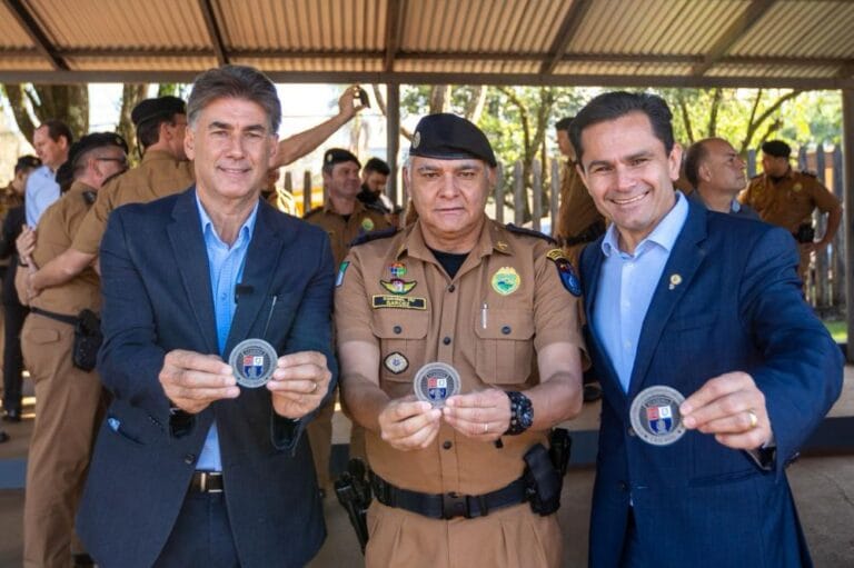 Prefeito Paranhos, Coronel Garcez e o deputado Marcio Pacheco