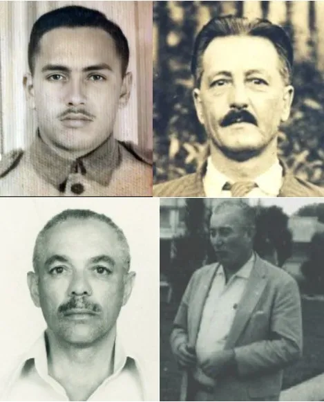 José de Oliveira Schiels, o primeiro. José Silvério de Oliveira (Tio Jeca). Zezinho da Inspetoria. Comendador José de Oliveira