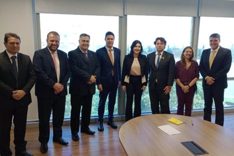 O secretário de Planejamento Guto Silva esteve em Brasília em reunião com a ministra do Planejamento e Orçamento, Simone Tebet. (Foto: SEPL)