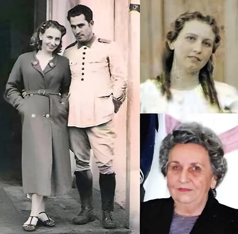 Genoveva Boiarski em três épocas: casada com o aeronauta José Severino, professorinha e aposentada