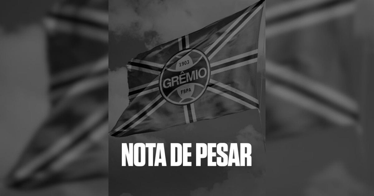 Nota de pesar do Grêmio divulgada no Instagram 