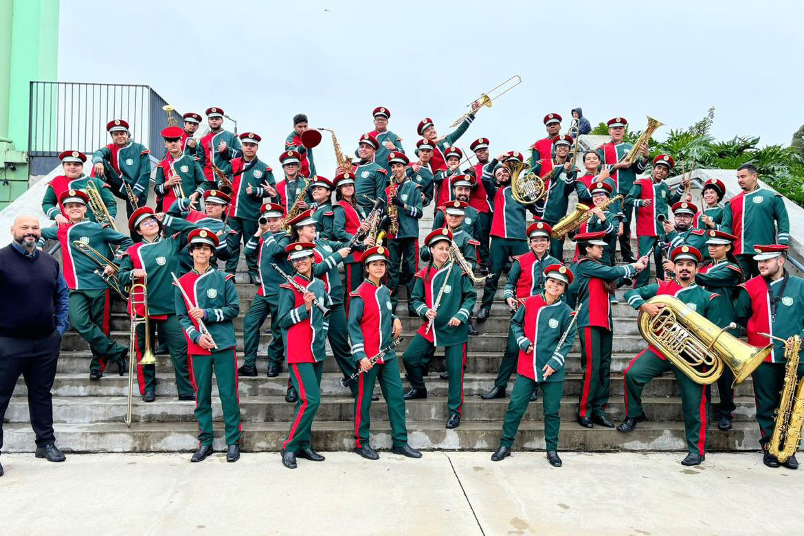 Formada por alunos de escola estadual, Banda do Caximba vai se apresentar na Alemanha