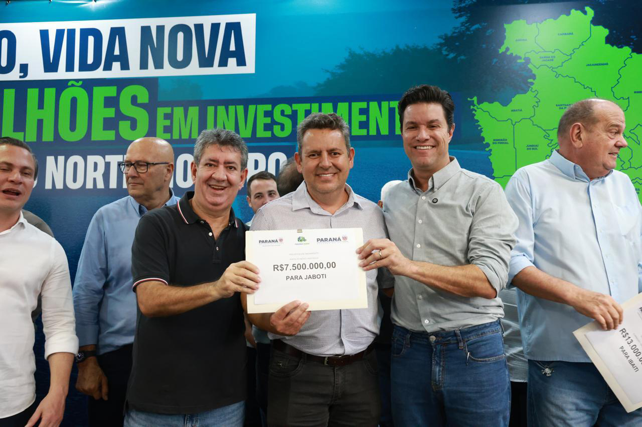Estado repassa mais de R$ 230 milhões do Asfalto Novo, Vida Nova para Norte e Norte Pioneiro