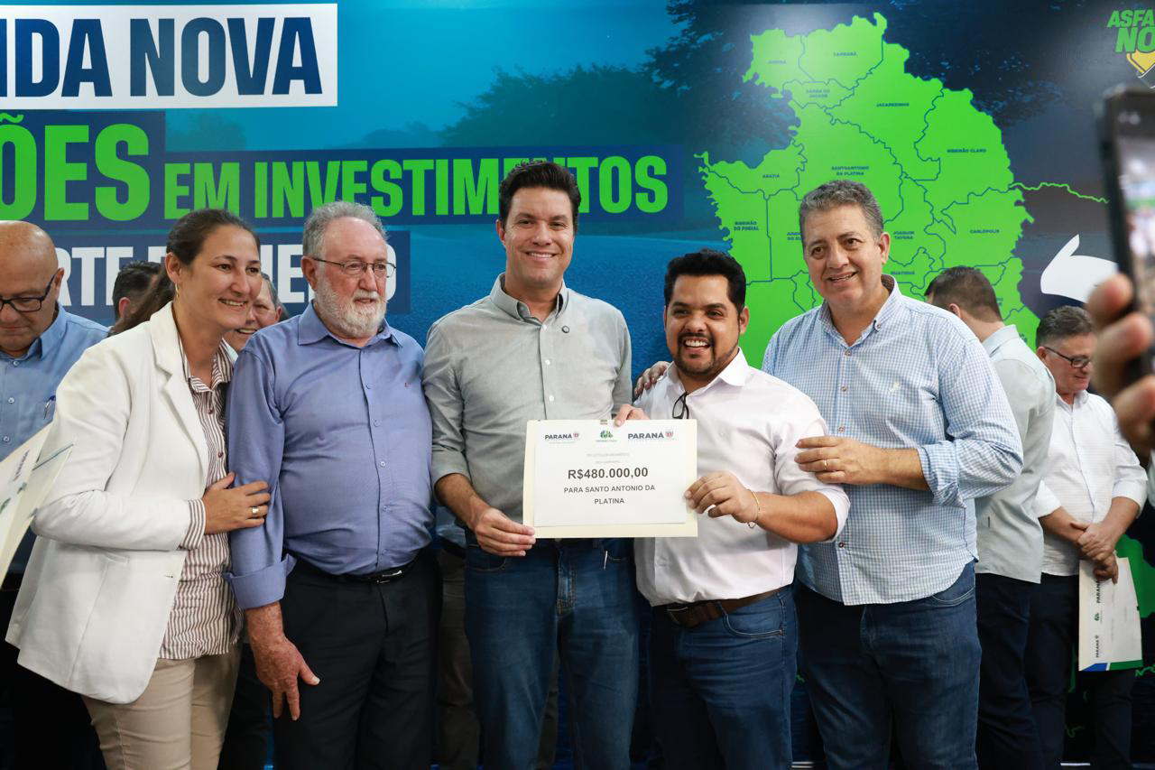 Estado repassa mais de R$ 230 milhões do Asfalto Novo, Vida Nova para Norte e Norte Pioneiro