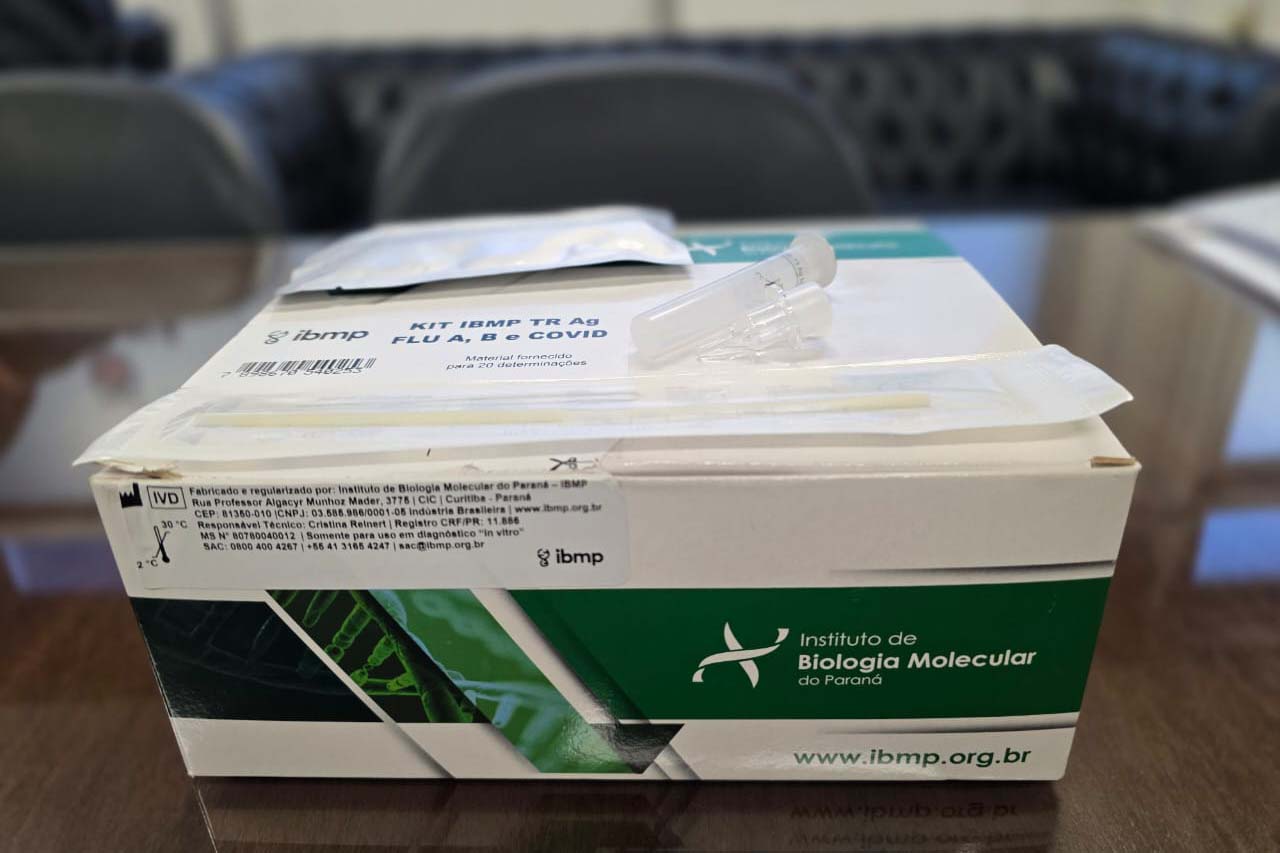 Estado vai distribuir nesta semana 100 mil testes rápidos para Influenza A, B e Covid-19