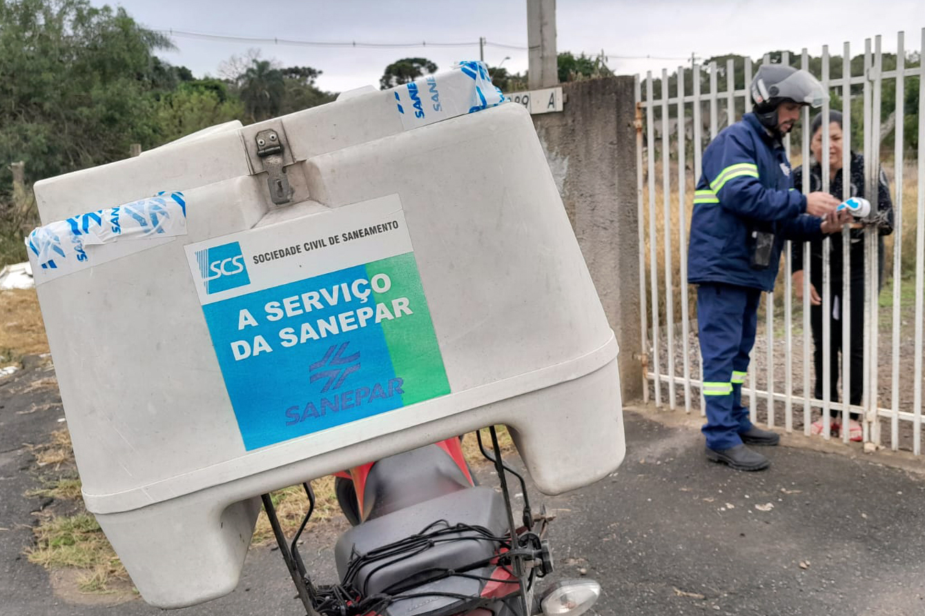 Sanepar implementa pagamento com cartão para evitar corte no fornecimento de água