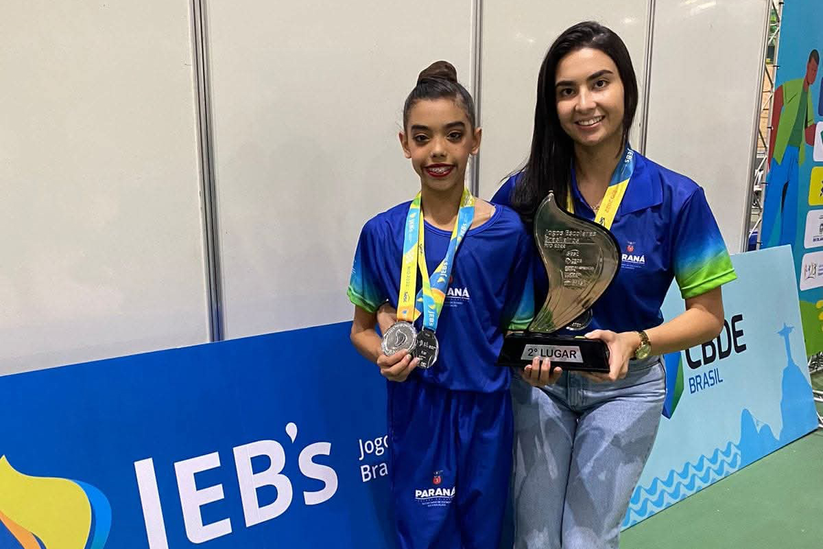Dos Jogos Escolares para o mundo: paranaense sobe ao pódio no Mundial Júnior de Ginástica Rítmica