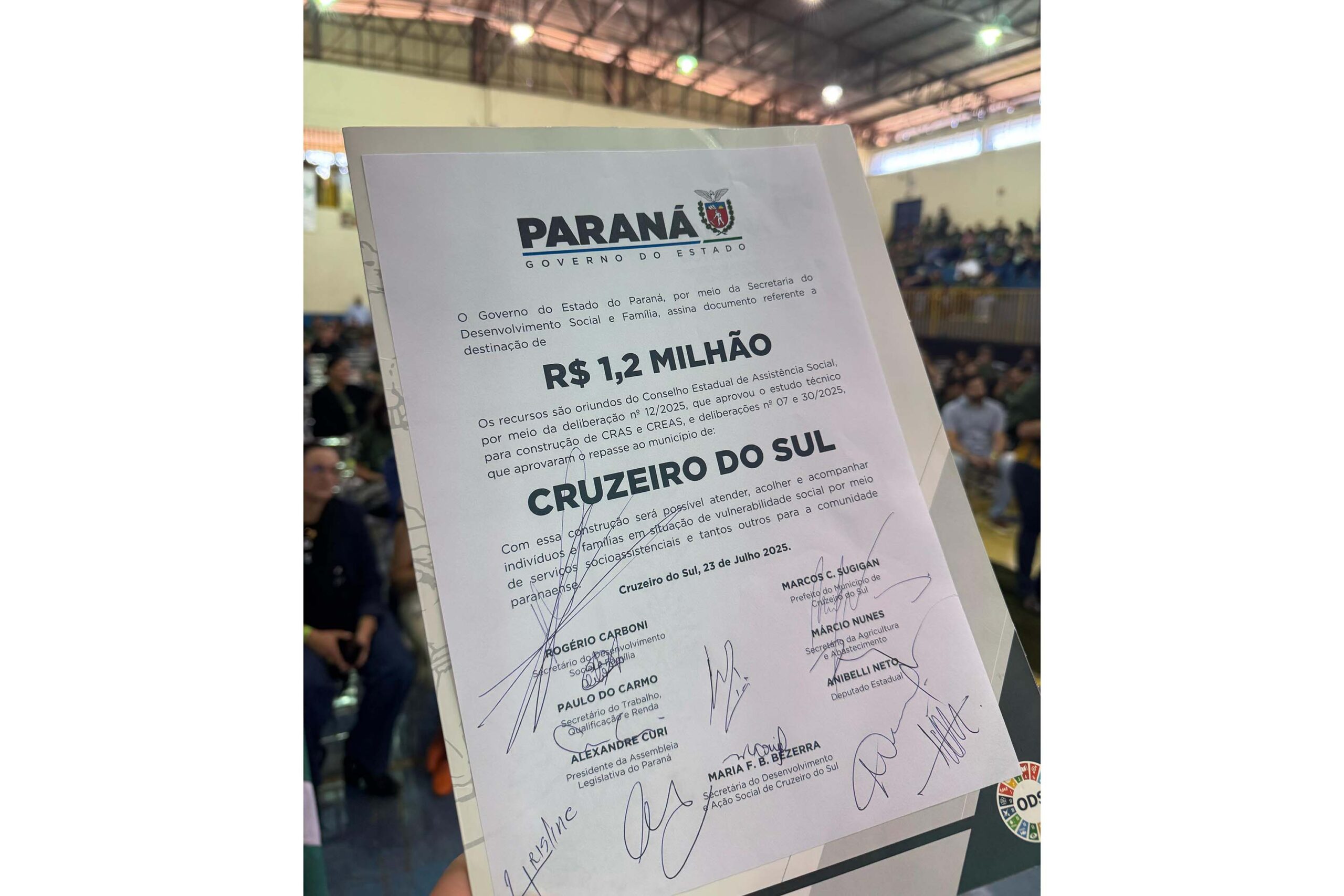 Estado vai repassar R$ 1,2 milhão para construção de Cras em Cruzeiro do Sul