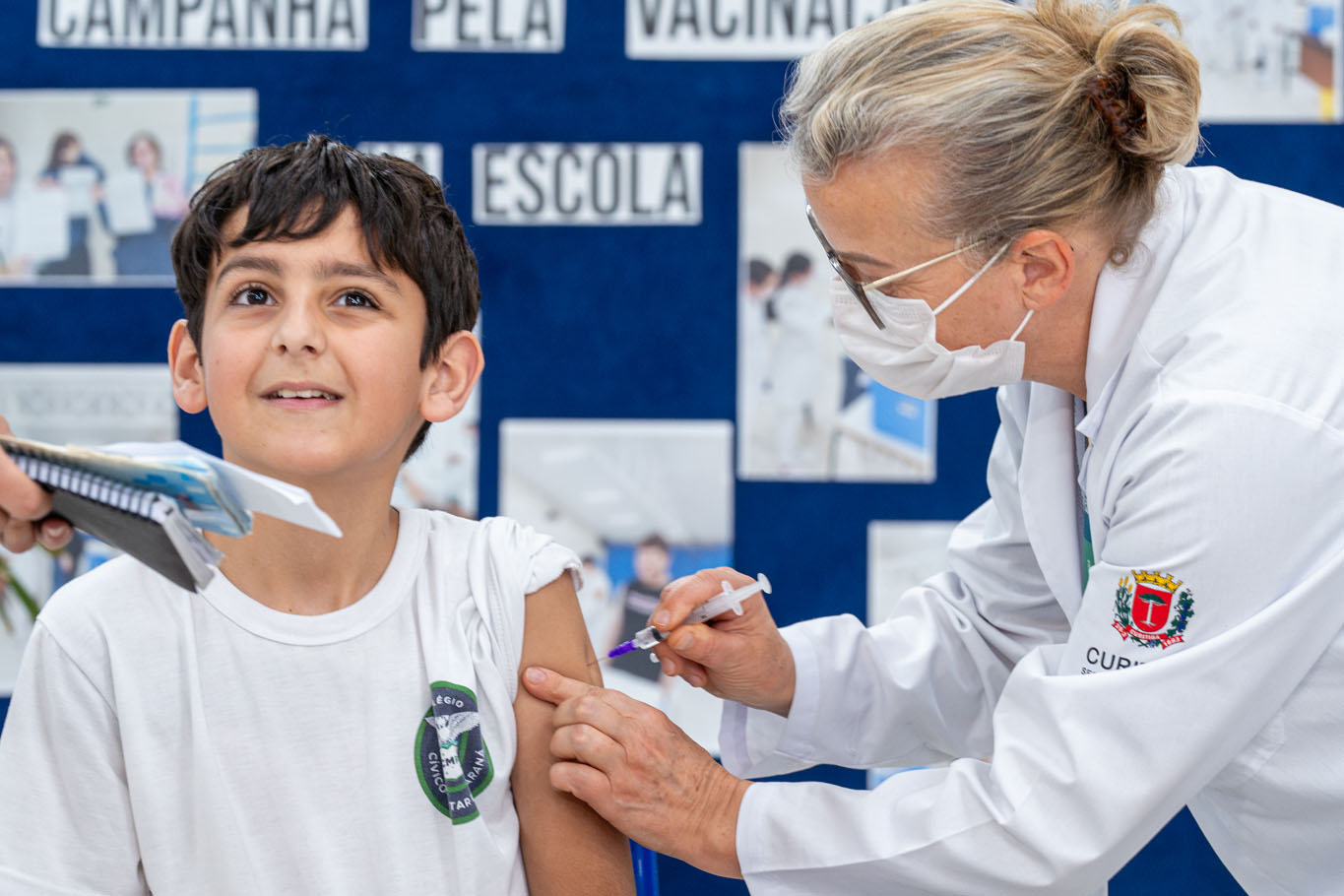 Força-tarefa retoma vacinação nas escolas e Estado reforça importância da carteirinha em dia