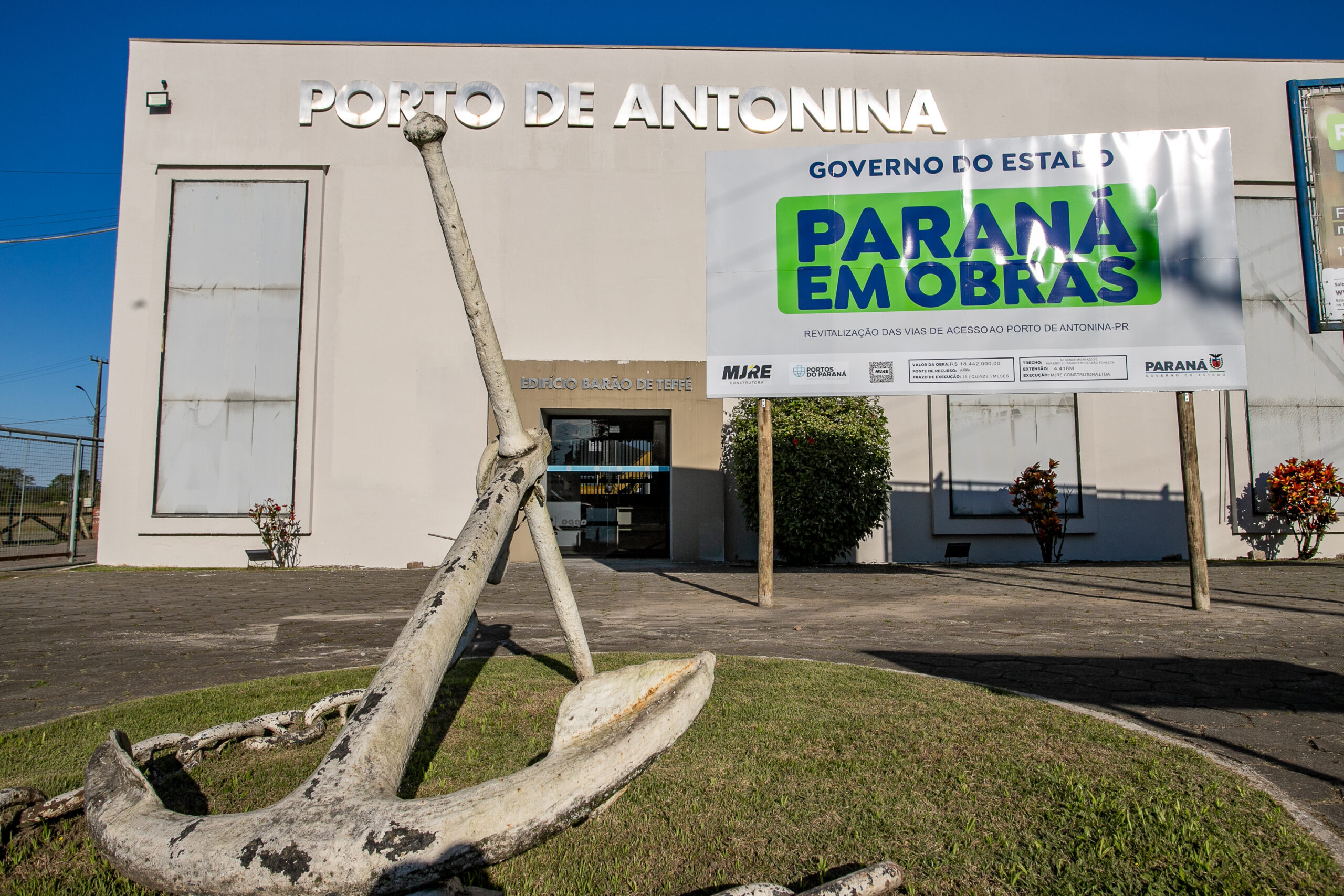 Com investimento de R$ 18,4 milhões, Portos do Paraná inicia obras viárias em Antonina