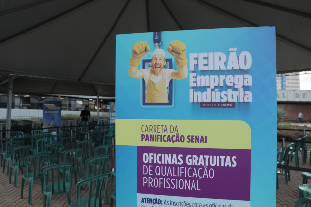 Com cerca de mil vagas de trabalho, Feirão Emprega Indústria começa nesta terça-feira (15) em frente à Prefeitura de Cascavel