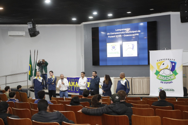 Campeonato Municipal Amador de Futsal é lançado oficialmente em Cascavel para valorizar talentos locais