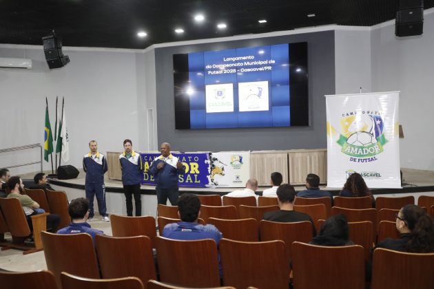 Campeonato Municipal Amador de Futsal é lançado oficialmente em Cascavel para valorizar talentos locais