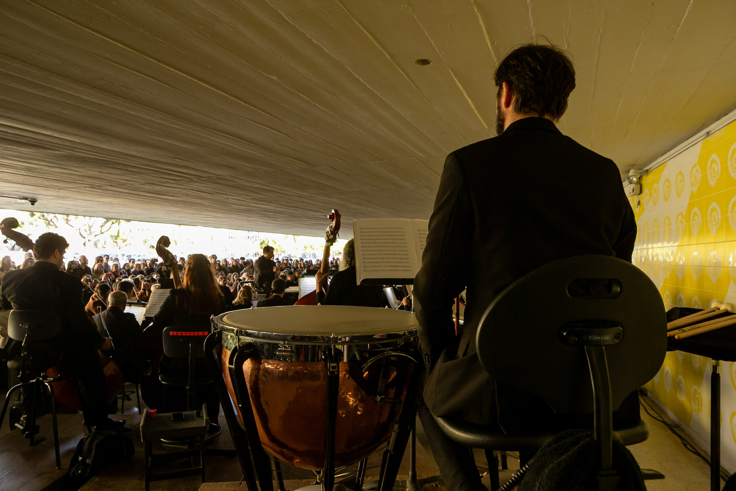 Orquestra Sinfônica leva 1.800 pessoas no vão-livre do MON para celebrar a obra de Mozart