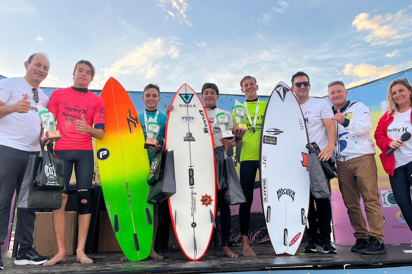Do sub-12 ao 40+: confira os campeões da etapa de Matinhos do Circuito de Surf Amador