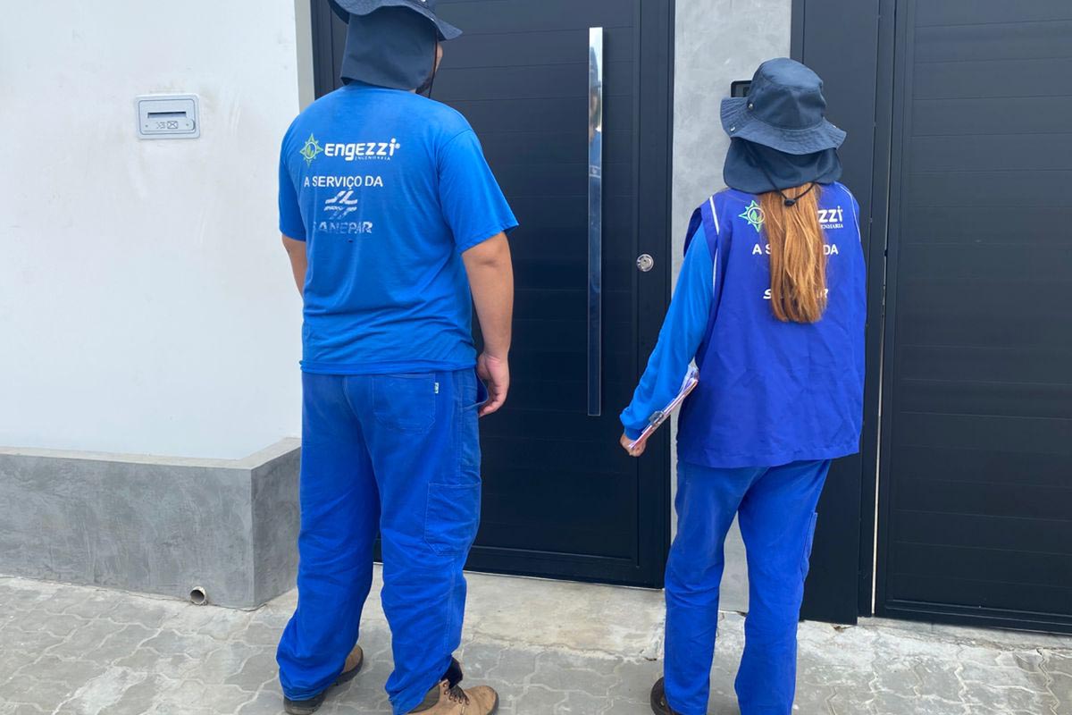Sanepar promove vistorias técnicas em imóveis urbanos do município de Palmeira
