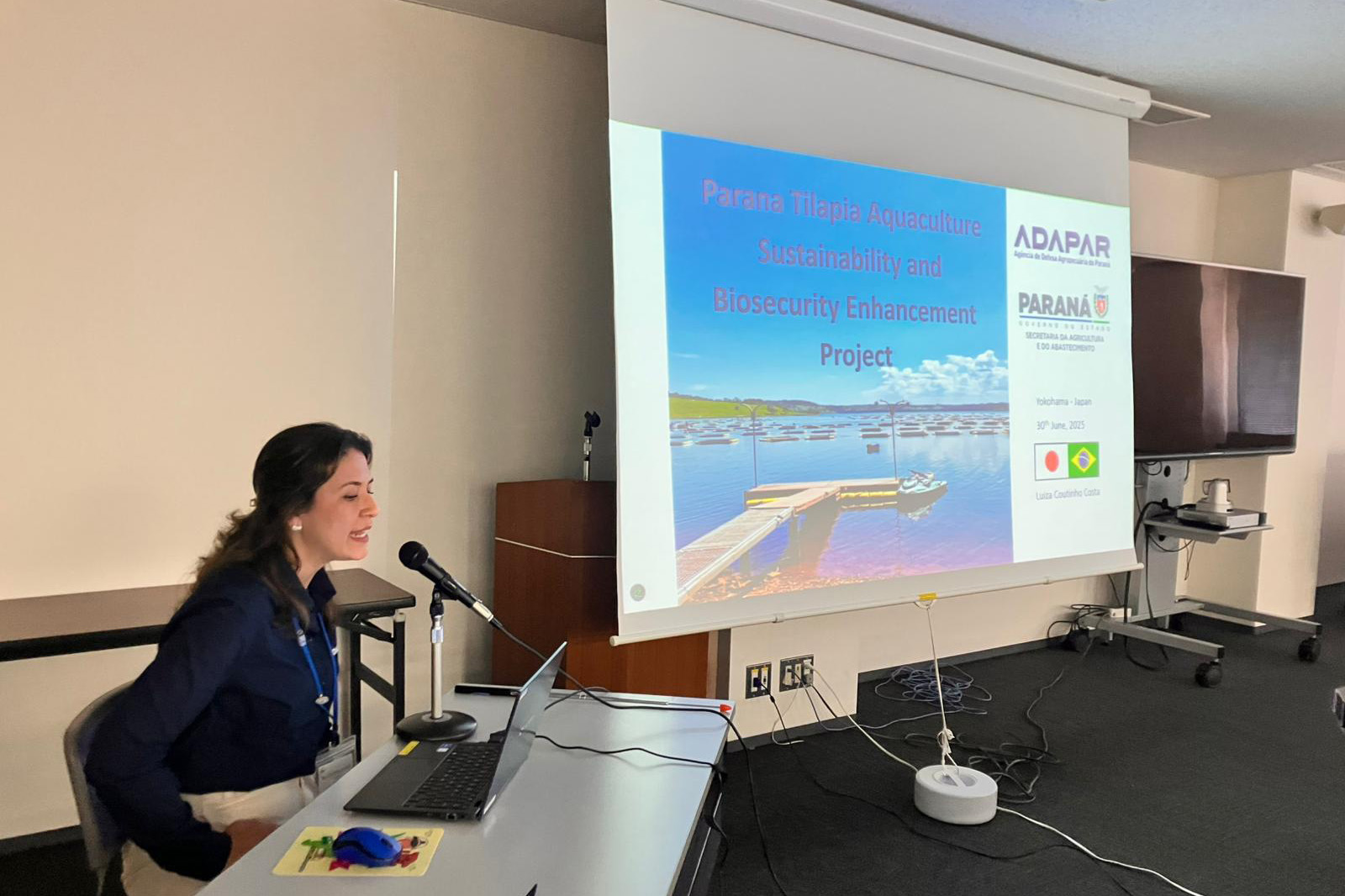 Fiscal da Adapar representa o Brasil em projeto internacional de pesca e aquicultura no Japão