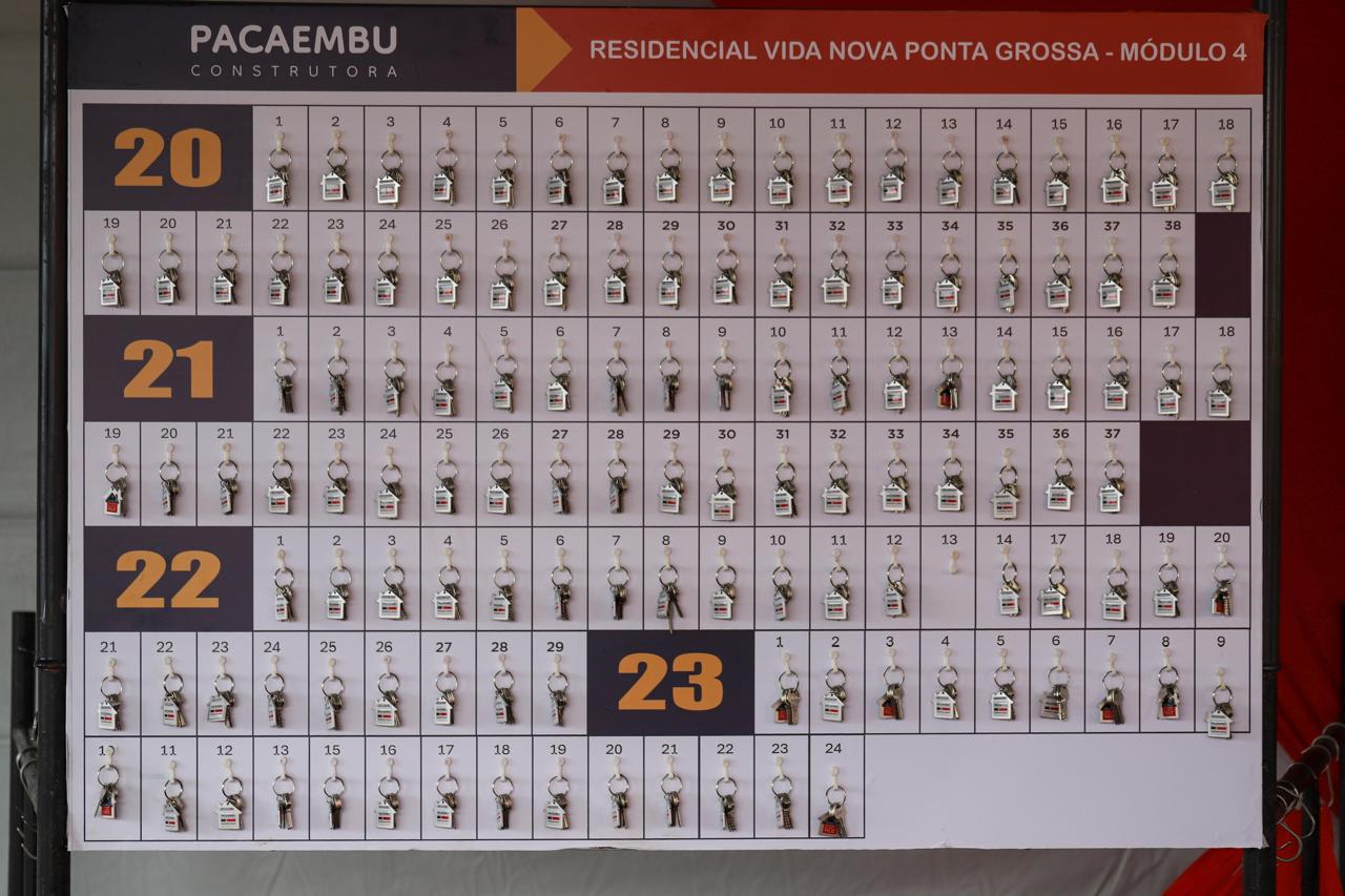 Construído com apoio do Estado, bairro planejado de Ponta Grossa recebe 293 novos moradores